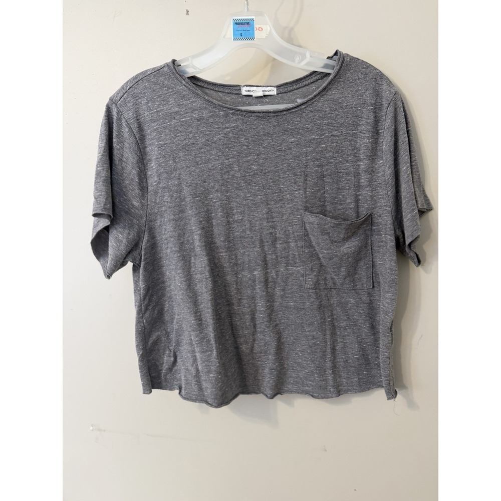 Threads 4 Thought Cropped Short Sleeve Tee with Pocket Size Medium